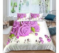 Elegant floral arrangement Funda de Edredón Microfibra 3 Piezas Compuesto Impresión 3D Cierre de Elegant floral arrangement Funda Edredon Fundas de Almohada Transpirable for niños Single（140x200cm）