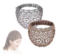 Elegant Floral Beaded Wide Headbands for Women, lace Headbands for Women, Headband Hair Accessories Womens Fashion (F,2)