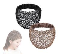 Elegant Floral Beaded Wide Headbands for Women, lace Headbands for Women, Headband Hair Accessories Womens Fashion (A,2)