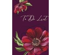 Elegant Floral Task List Book - Purple: A classic, no-fuss Task List book ready to help you achieve your goals.