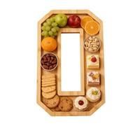 Elegant Food Tray, Multipurpose Snack Display Board, Reusable Numbers with Serving Tray, Durable Wooden Serving Trays Organizer, Party Table Trays with Vintage Design, Dessert Display for Home Events