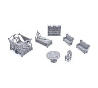 Elegant Furniture by Printable Scenery, paisaje RPG de mesa impreso en 3D y terreno de juego de guerra, miniaturas de 28 mm