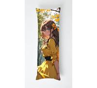 Elegant Girl Body Pillow Case Cover 40x120cm, Long Backrest Cushion Pillow Protector with Zipper, Decorative Bedding Pillowcase, Soft Body Pillow Cover for Couch Bedroom Autumn
