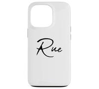 Elegant Handwritten Font Rue Calligraphy Carcasa para iPhone 13 Pro