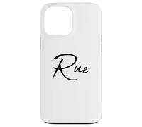 Elegant Handwritten Font Rue Calligraphy Carcasa para iPhone 13 Pro Max