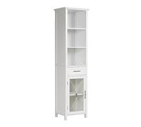 Elegant Home Fashions Delaney Linen Cabinet in White