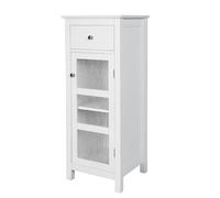 Elegant Home Fashions Gabinete de Piso Connor para baño 1 Puerta y cajón Blanco ELG-579