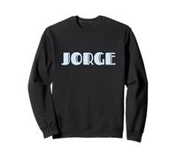 Elegant Jorge Vintage Art Deco Light Blue / Lavender Font Sudadera