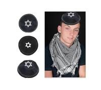 Elegant Kippah Cap for Adult Jewish Hat Embroidery Star Kippa Cap Comfortable Yarmulke Hat Judaism Kippa Hat Accessoryl