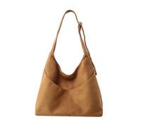 Elegant Korean Styles Spacious Shoulder Bag Retro Suedes Underarm Purse Casual Handbag for Women Daily Use Elegant Suedes Shoulder Bag