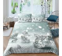 Elegant Luxury Style Funda Edredon Juego de Ropa de Cama de 3 Piezas Impresión 3D Cierre de Elegant Luxury Estilo Funda de Edredón Fundas de Almohada Lavables Suave for Adolescentes （140x200cm）