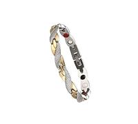 Elegant Magnetic Therapy Fit Plus Bracelet, Slimming Weight Loss Anti-fatigue Magnetic Bracelet for Men Women (Silver+gold)