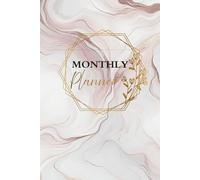 Elegant Marble Monthly Life Planner: Luxury Marble Design | 6×9 Glossy Paperback | Stylish Monthly Organizer for Goals, Scheduling & Productivity