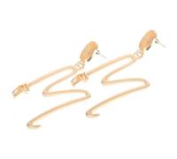 Elegant Metal m Letter Earrings Studs Women Fashion Jewelry Unique Present for Her