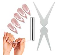 Elegant Nail Magnet - Gel Polish Tool for Creative Design | ABS Crafted Double Ended Strong Suction, Easy Effect, Women Teens Beginners Wedding Salon Studio Party Daily