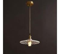 Elegant Nordic Copper - Lámpara colgante de cristal simple para el hogar y el restaurante decoración adjustable E26 interior Lighting Fixture Modern Light Luxury Design