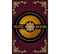 Elegant Notebook: Burgundy Journal with Mandala and Gold Elements | 120 Pages | 6" x 9" | College Ruled | Volume 2