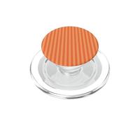 Elegant Orange and Peach Stripes Elegant Vertical Lines PopSockets PopGrip para MagSafe