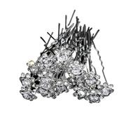 Elegant Pearl Crystal Hairpin Wedding Bridal Metal Hair Comb Forks For Women Hairstyle Clips Jewelry Accessories(20 Color-3)