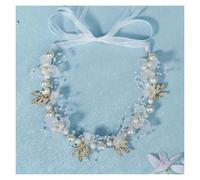 Elegant Pearls Flower Headband Wedding Hair Accessories Floral Crown Tiara Birthday Party Princess Headpiece
