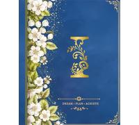 Elegant Personalized Journal Notebook - White Blossom Floral Initial Letter I Monogram: Beautiful Monogram Gift for Women, Friends, Teen Girls & Students | College Ruled | 7.5" x 9.25" | 110 Pages