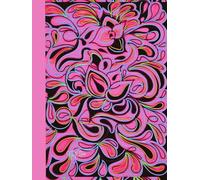 Elegant Pink Designed, Floral Detailed, 8x11 Page, Hardcover Journal, Art Pad, Sketchbook, Drawing Book: Created With Hand-Drawn Art By: Artist Mary Elisabeth Linder @ MaryEMade