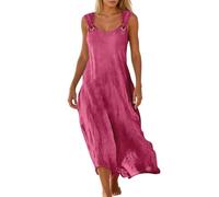 Elegant Plain Casual Dress for Breathable, Soft Summer Days with Design(Rd2,M)