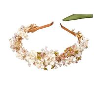 Elegant Princess Bridal Headband Crystal Pearl Flower Tiara Rhinestone Leaf Hairband For Women Wedding Hair Accessories