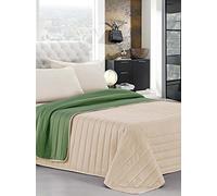 Elegant Ropa DE Cama Italiano Colcha Verano Verde/Hazel Individuales 170 x 270 cm