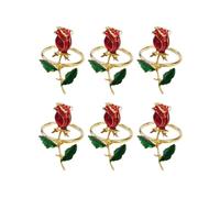 Elegant Rose Napkin Rings, Versatile Table Decor for Memorable Gatherings, Metal Napkin Holders In Multicolor, Add A Touch Of Romance To Your Table