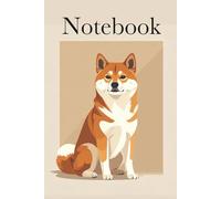 Elegant Shiba Inu Notebook - Minimalist & Stylish Design: Perfect for Dog Lovers, Journaling, School, or Office
