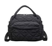 Elegant Solid Color Shoulder Bag, Lightweight Commuter Crossbody Bag Women, Fashion Bags for Women for Daily Work (Black)