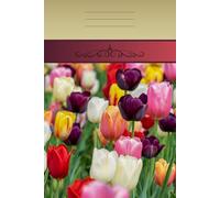 Elegant Spring Floral Notebook with Tulips | 120 Pages | 6" x 9" | College Ruled Journal | Volume 3