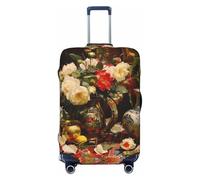 Elegant Still Life Roses Fundas de equipaje de viaje - Fundas elásticas para maletas protectoras para equipaje de 18 a 32 pulgadas, Negro -, G