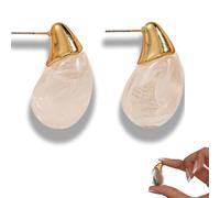Elegant Transparent Drop Earrings, Elegant Transparent Water Droplet Earrings for Women, Lightweight Waterdrop Jewelry for Party Daily Life & Gift (Cloud)