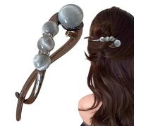 Elegant Twist Barrette, Pearl Decor Fashion Clip, Non Slip Hair Holder for Women, Stylish Design Detail, Durable Grip Feature, Beauty Tool, Hair Accessory for Mom Wife Daughter Girlfriend