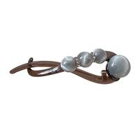 Elegant Twist Hair Clip - 4 Inch Pearl Decor Banana Clip | Non-Slip Jaw Design, Stylish Ponytail Holder And Barrette For Women Girls For Thick And Thin Hair Daily Wear Formal Events