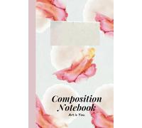 Elegant Watercolor Composition Notebook | 6x9in Aesthetic Pastel Journal for Writing, Note-Taking, and Creativity | Abstract Artistic Design, 160 Pages Lined Paper for School, Work, or Personal Use