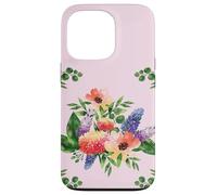Elegant Watercolor Floral Bouquet Design with Vibrant Flower Carcasa para iPhone 13 Pro