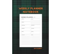 Elegant Weekly Planner - 120 Page 6x9 Weekly Organizer Notebook | Minimalist Weekly Schedule Planner for Work, School & Personal Planning | by ALVI ... Your Schedule, Tasks, Goals and Priorities