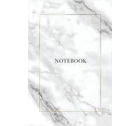 Elegant White Marble Notebook: Stylish 6x9 Inch Lined Journal with 120 Pages, Non-Spiral Writing Notebook for Men and Women, Perfect for Journaling, Planning and Daily Notes