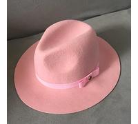 Elegant Wide Brim Ladies Caps Hats Bump Top Fedoras Hats for Women Solid Color Jazz Cap
