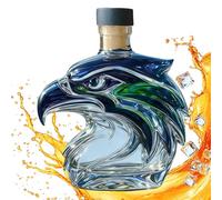 Elegant Wine Decanter with Talon, 300ml Aesthetic Eagle Desk Decors, 5.12x2.36x5.31 Inches Glass Vessel with Stopper, Funny Animal Carafe, Avian Spirit Holder Style for Table, Kitchen Supply for Home