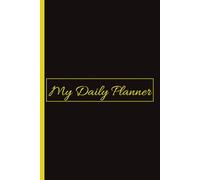 Elegant Yellow Rose | Daily Planner and Journal | 6x9 Book with 60 Pages To Track and Plan Each Day