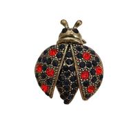 Elegante accesorio metálico de mariquitas, piedras brillantes y acabado brillante de larga duración, diamantes de mariquita. Pin de diamantes, talla única, como se describe