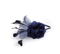 Elegante accesorio para el pelo con plumas para mujer, diadema elástica con clip ajustable para carreras de caballos, fiestas, fotografía