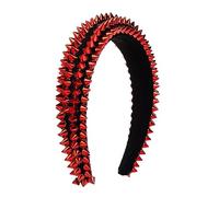 Elegante accesorio para el pelo con tachuelas para conciertos y fiestas de regreso a casa, diadema con tachuelas de esponja para mujer
