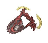 Elegante accesorio para sombrero, broche de aleación con símbolo religioso, accesorio elegante inspirado para sombrero, Metal