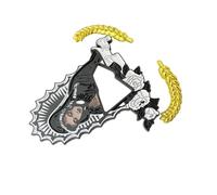 Elegante accesorio para sombrero, broche de aleación con símbolo religioso, accesorio elegante inspirado para sombrero, Metal