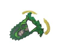 Elegante accesorio para sombrero, broche de aleación con símbolo religioso, accesorio elegante inspirado para sombrero, Metal